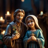 Holy Family Nativity Scene with Mary, Joseph