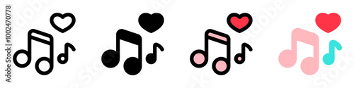 Editable love songs vector icon. Wedding, valentine, love, celebration. Part of a big icon set family. Perfect for web and app interfaces, presentations, infographics, etc