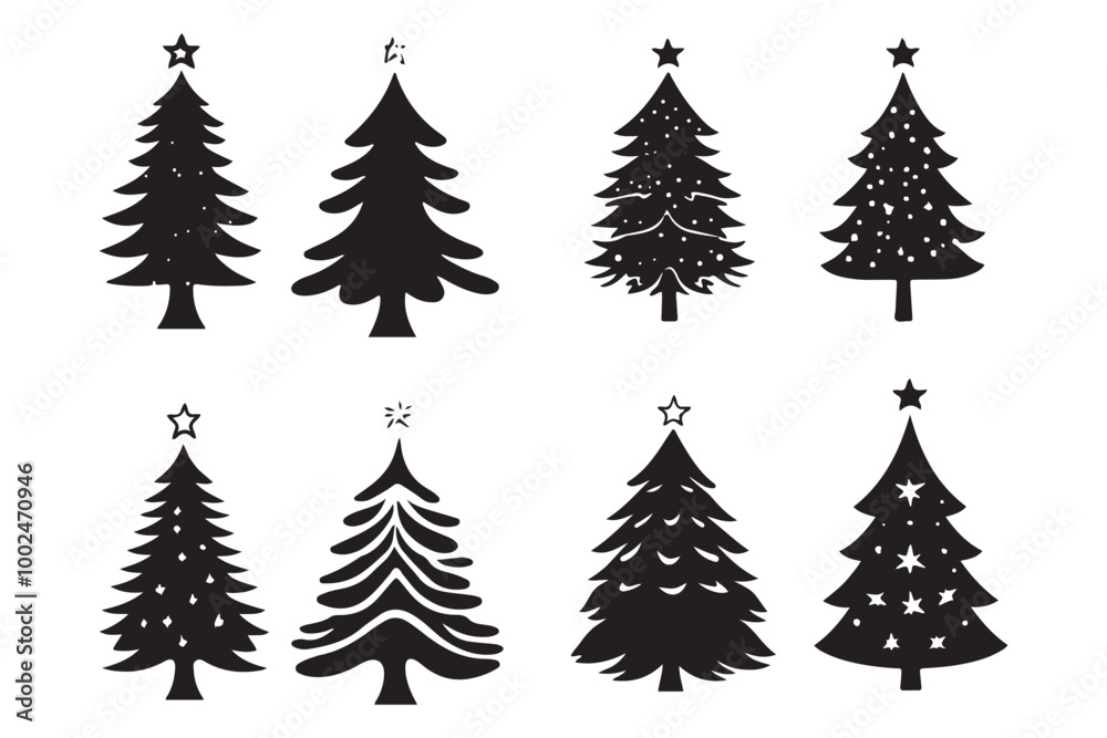 Obraz premium Christmas Tree Vector Illustration