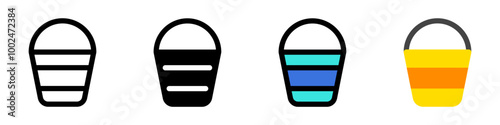 Editable water bucket vector icon. Part of a big icon set family. Perfect for web and app interfaces, presentations, infographics, etc