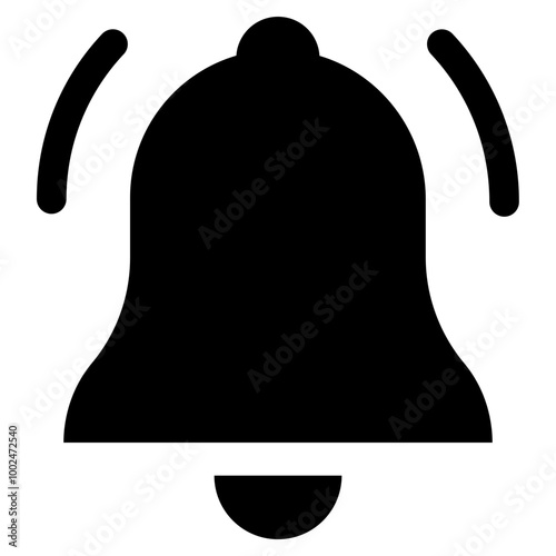 Bell, notification icon - Solid style