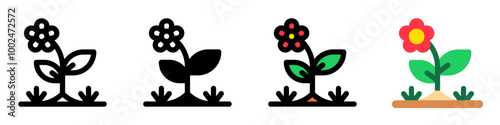 Editable flower vector icon. Gardening, landscaping, horticulture. Part of a big icon set family. Perfect for web and app interfaces, presentations, infographics, etc