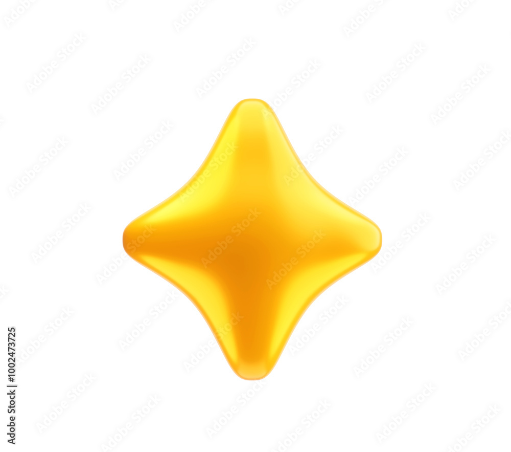 Twinkling stars shiny icon 3d illustration background Twinkling stars shiny icon 3d illustration background