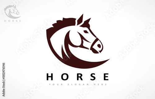 Horse logo vector. Animal vector design