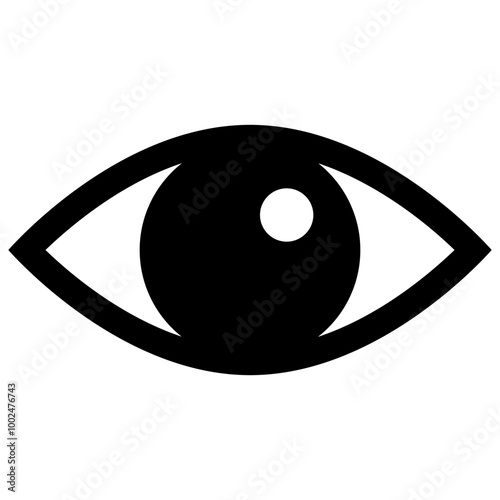 Eye icon, flat