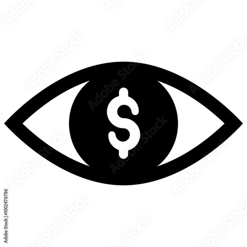 Greed and money obsession icon