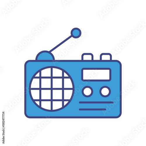 Radio Button vector icon stock illustration