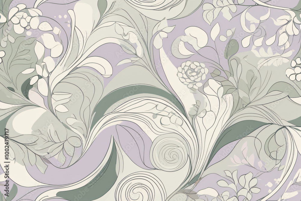 Fototapeta premium seamless pattern with flowers