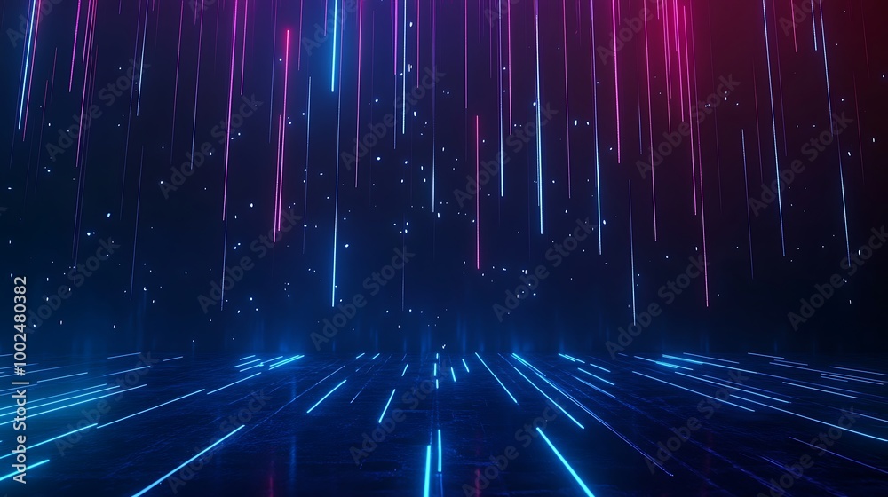Abstract digital background with vibrant blue and pink light streaks creating a dynamic space for creativity and technology. Abstract digital background with vibrant blue and pink light streaks creating a dynamic space for creativity and technology.