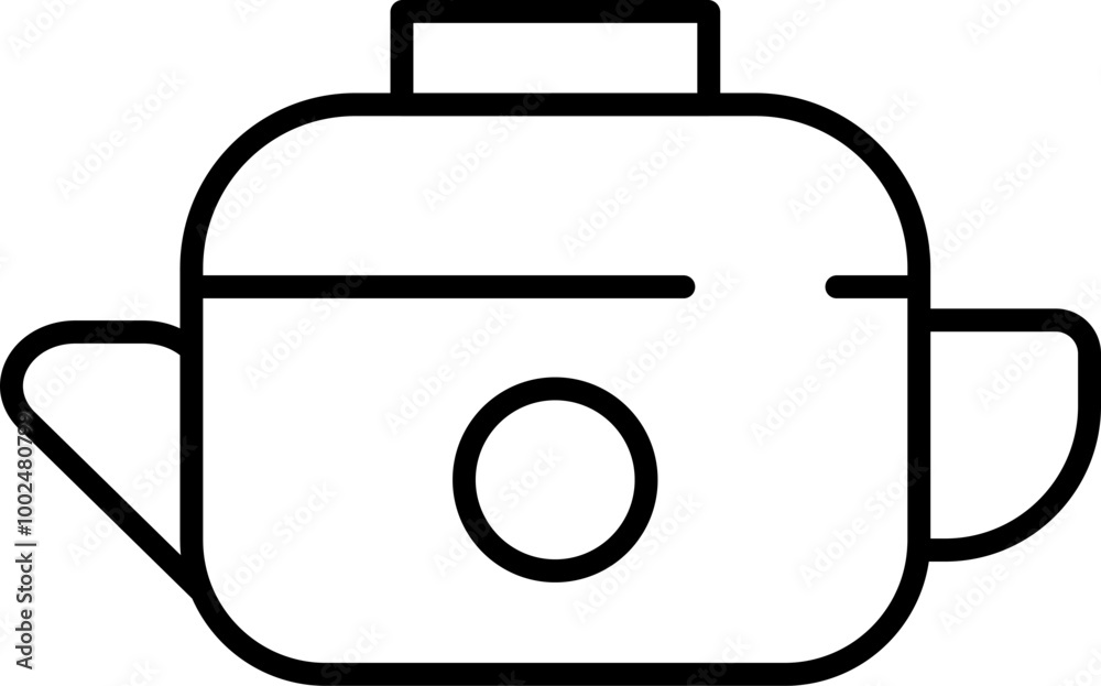 Rounded Editable stroke Pot Icon Rounded Editable stroke Pot Icon