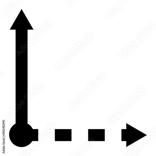 Y-axis, vertical axis - Icon