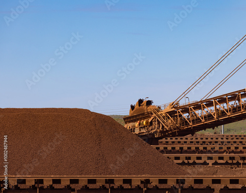 iron ore reclaimer stacker 2 photo