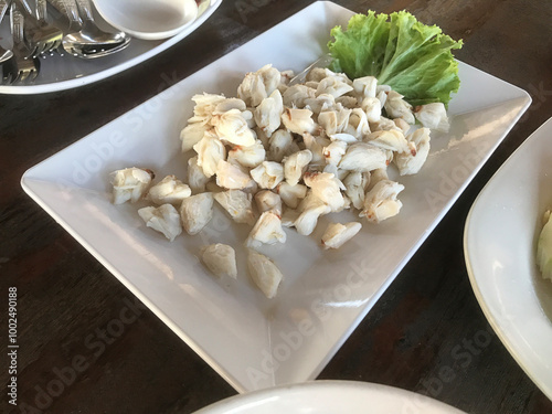 Dish of yummy Lump Crab Meat.