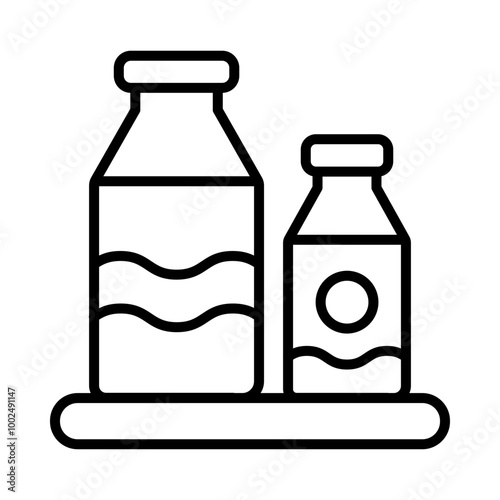 Condiments line icon
