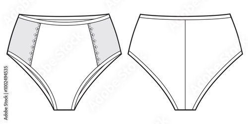 Sketch of Classic womans panties