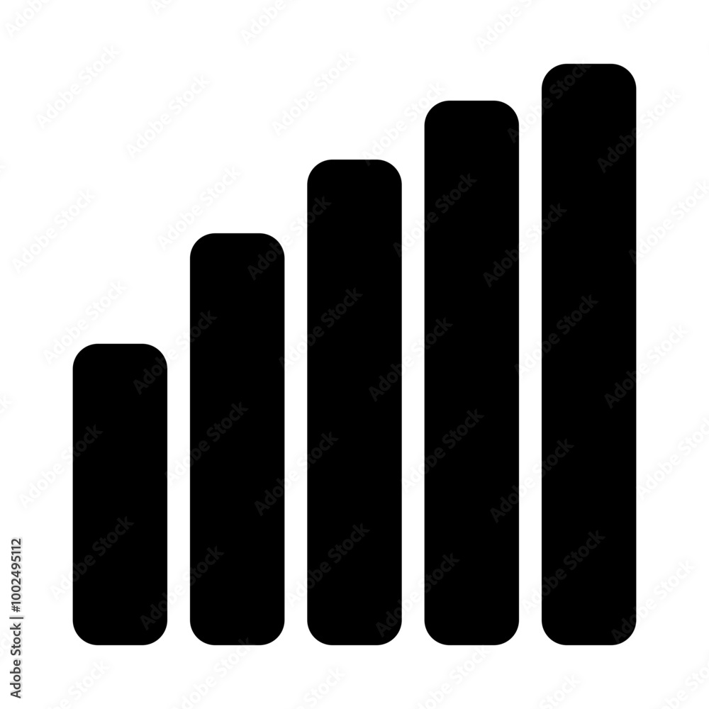 Mobile Signal glyph icon Mobile Signal glyph icon