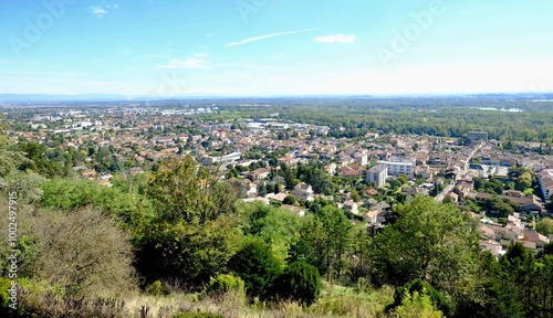 VUE DU MAS RILLIER MIRIBEL AIN VUE LA PLAINE DE L'AIN