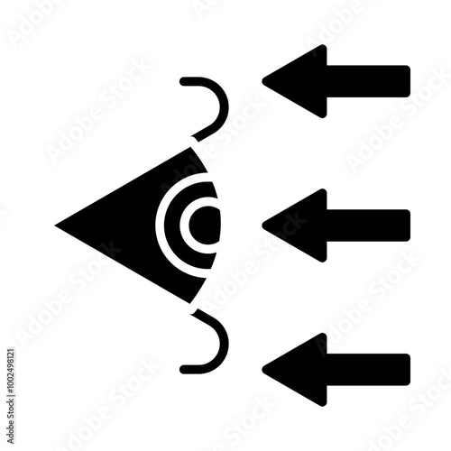 Refraction glyph icon