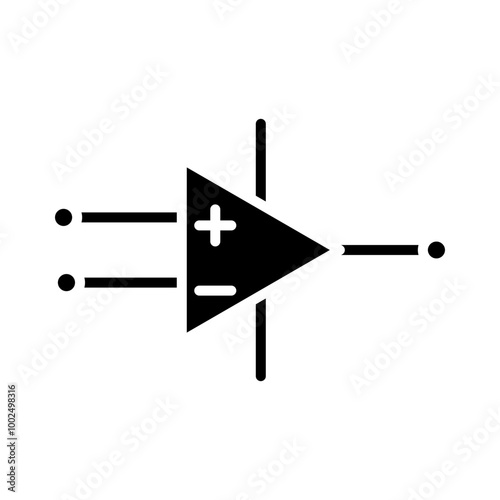 Amplifier glyph icon