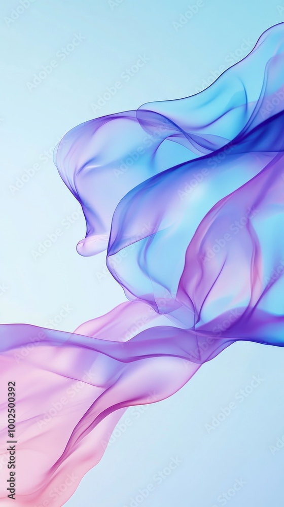 Abstract colorful flowing ribbons on gradient Abstract colorful flowing ribbons on gradient