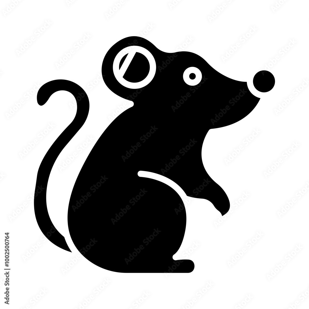 Obraz premium Rat glyph icon
