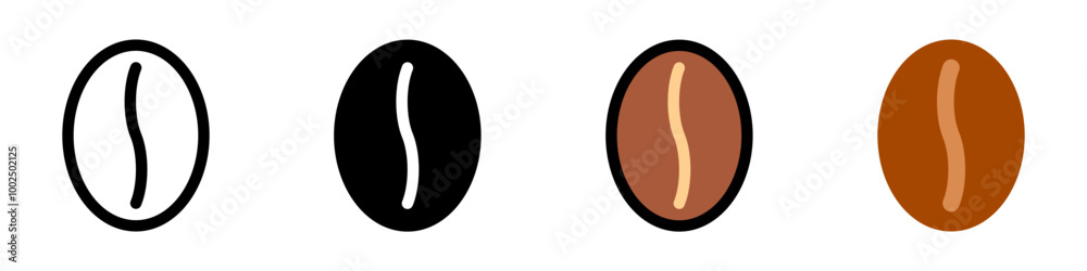 Editable coffee bean vector icon. Cafe, coffee shop, restaurant, drink, beverages. Part of a big icon set family. Perfect for web and app interfaces, presentations, infographics, etc Editable coffee bean vector icon. Cafe, coffee shop, restaurant, drink, beverages. Part of a big icon set family. Perfect for web and app interfaces, presentations, infographics, etc