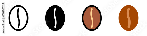 Editable coffee bean vector icon. Cafe, coffee shop, restaurant, drink, beverages. Part of a big icon set family. Perfect for web and app interfaces, presentations, infographics, etc