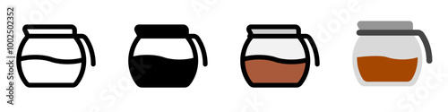 Editable coffee decanter vector icon. Cafe, coffee shop, restaurant, drink, beverages. Part of a big icon set family. Perfect for web and app interfaces, presentations, infographics, etc