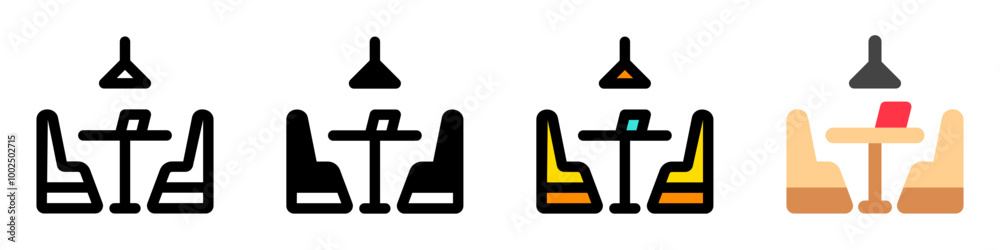 Editable restaurant seat vector icon. Food, restaurant. Part of a big icon set family. Perfect for web and app interfaces, presentations, infographics, etc Editable restaurant seat vector icon. Food, restaurant. Part of a big icon set family. Perfect for web and app interfaces, presentations, infographics, etc