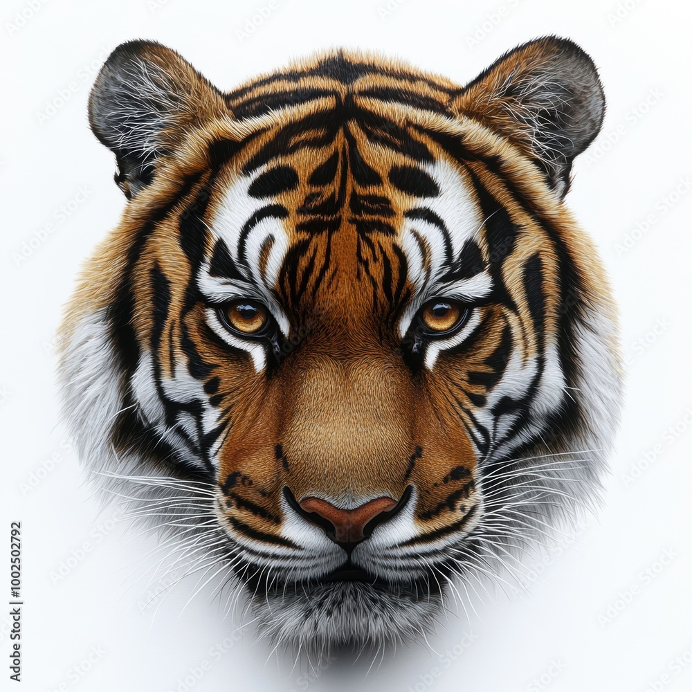 Tiger Face Closeup. Tiger Face Closeup.