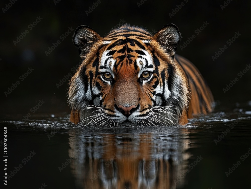 Tiger in Water.