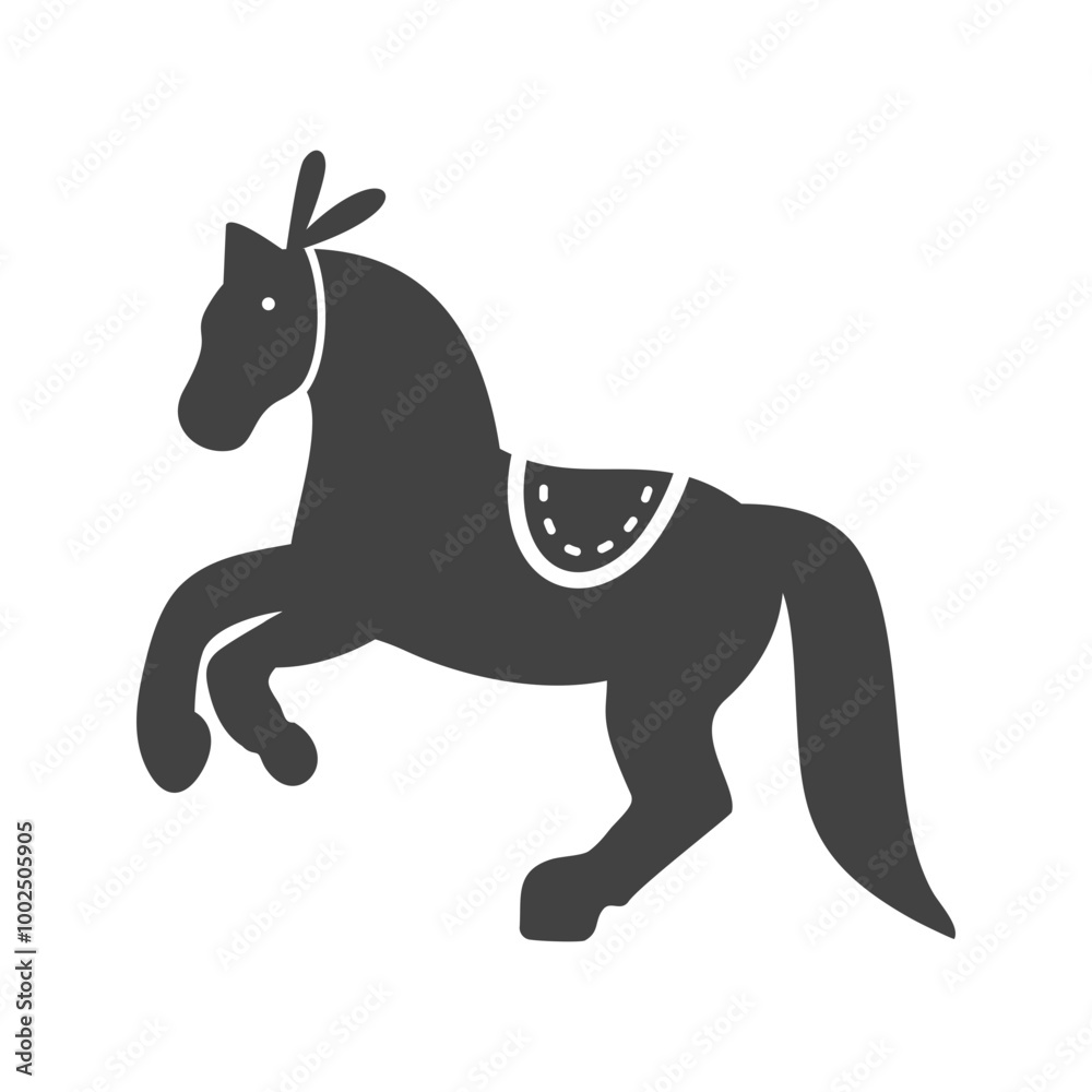 Fototapeta premium Circus Glyph illustration