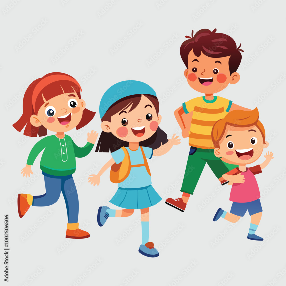 children vector art illustration and art work children vector art illustration and art work