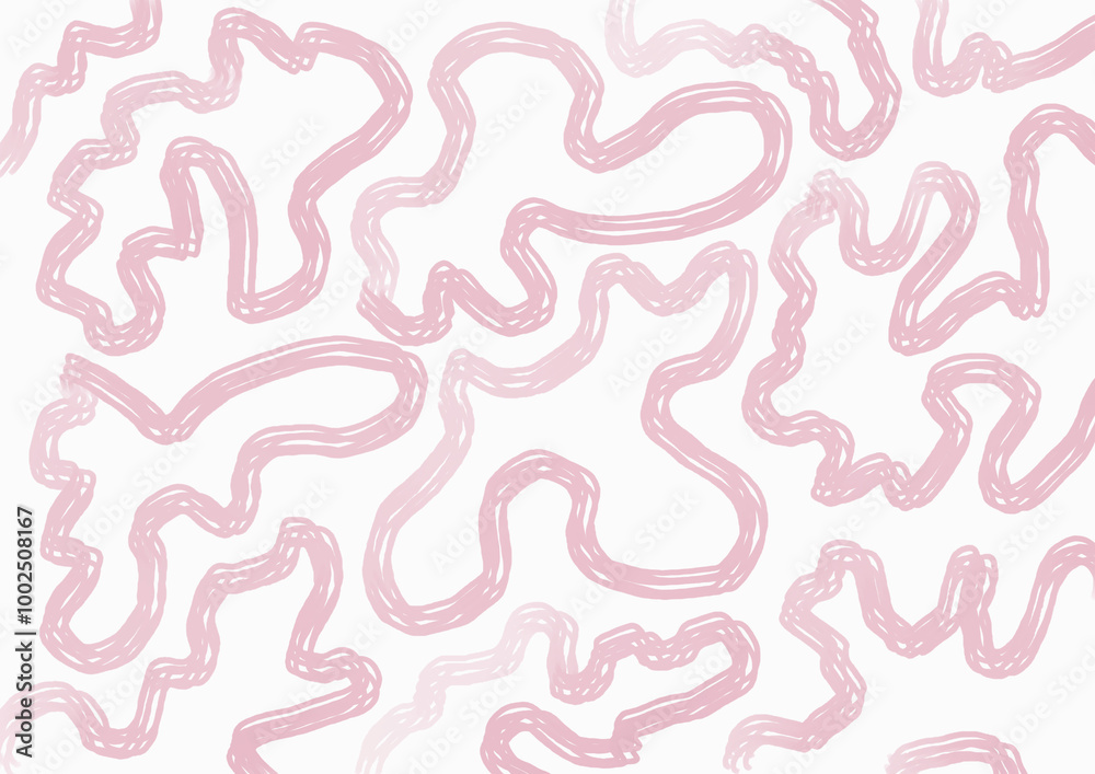 pink curls beautiful background on white waves pink curls beautiful background on white waves