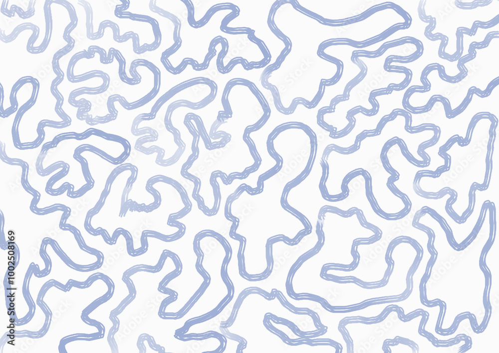 blue curls beautiful background on white waves blue curls beautiful background on white waves