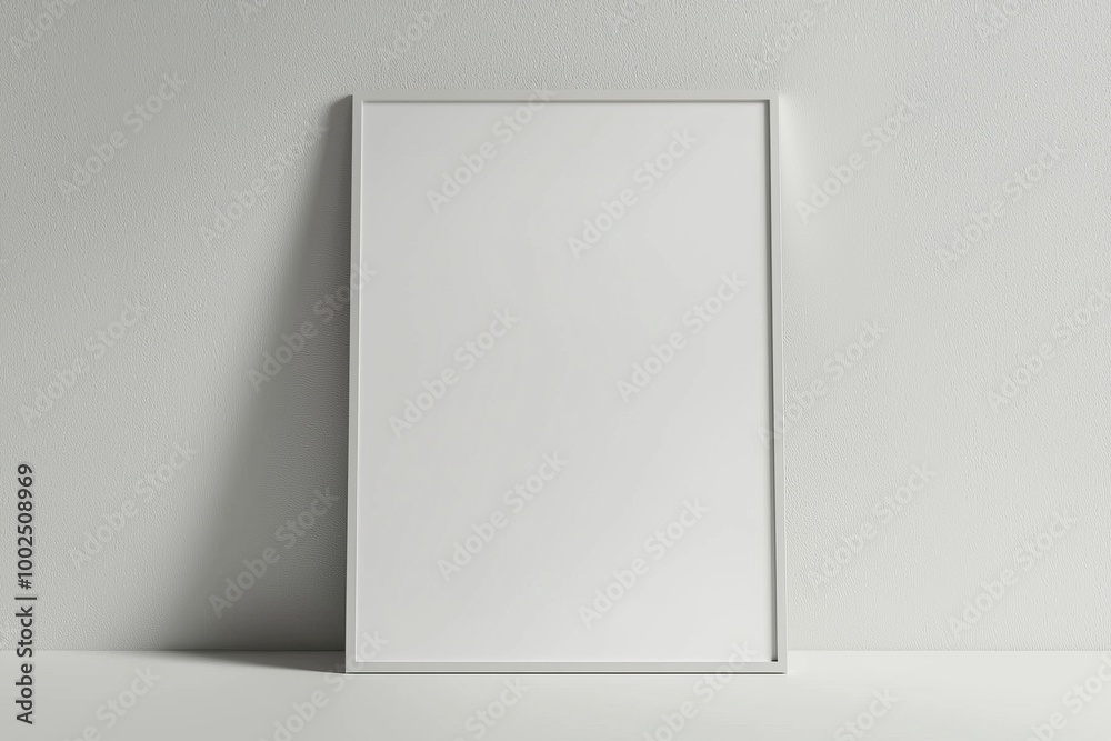 A3 Poster Mockup on White Background created with Generative AI A3 Poster Mockup on White Background created with Generative AI