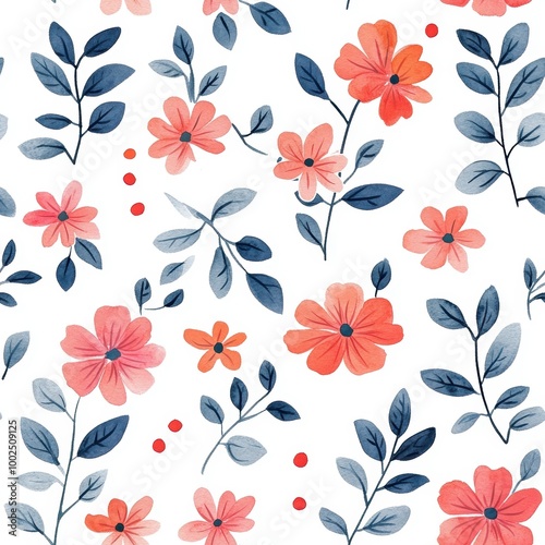 Floral Watercolor Pattern.