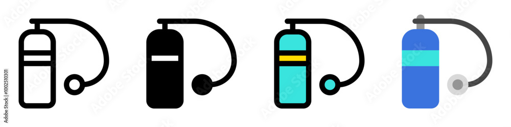 Editable oxygen tank vector icon. Part of a big icon set family. Perfect for web and app interfaces, presentations, infographics, etc