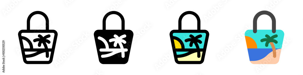 Editable tote bag, handbag vector icon. Part of a big icon set family. Perfect for web and app interfaces, presentations, infographics, etc Editable tote bag, handbag vector icon. Part of a big icon set family. Perfect for web and app interfaces, presentations, infographics, etc