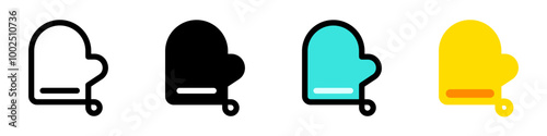 Editable oven mitten vector icon. Part of a big icon set family. Perfect for web and app interfaces, presentations, infographics, etc