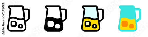 Editable lemonade jug, juice carafe vector icon. Part of a big icon set family. Perfect for web and app interfaces, presentations, infographics, etc