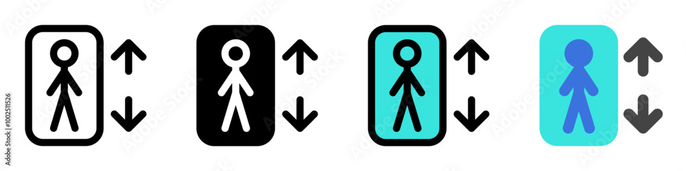 Editable lift, elevator vector icon. Part of a big icon set family. Perfect for web and app interfaces, presentations, infographics, etc Editable lift, elevator vector icon. Part of a big icon set family. Perfect for web and app interfaces, presentations, infographics, etc