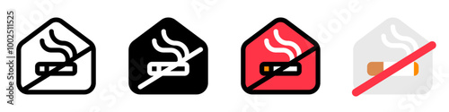 Editable no smoking room vector icon. Part of a big icon set family. Perfect for web and app interfaces, presentations, infographics, etc