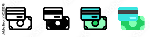 Editable payment methods, card, cash vector icon. Part of a big icon set family. Perfect for web and app interfaces, presentations, infographics, etc