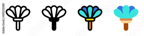 Editable feather duster vector icon. Part of a big icon set family. Perfect for web and app interfaces, presentations, infographics, etc