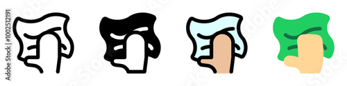 Editable wipe clean hand vector icon. Part of a big icon set family. Perfect for web and app interfaces, presentations, infographics, etc