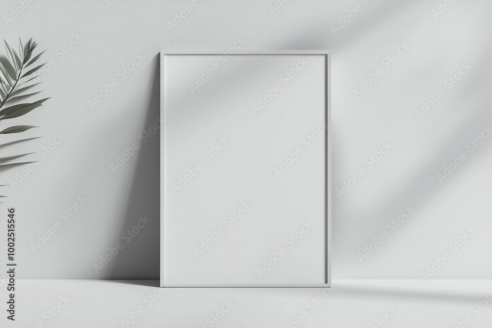 A3 Poster Mockup on White Background created with Generative AI A3 Poster Mockup on White Background created with Generative AI