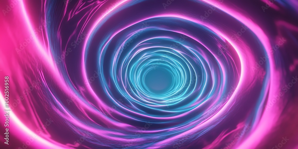 Abstract pink blue neon swirl Abstract pink blue neon swirl