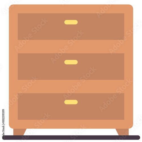 drawers flat vector icon