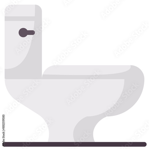 toilet flat vector icon